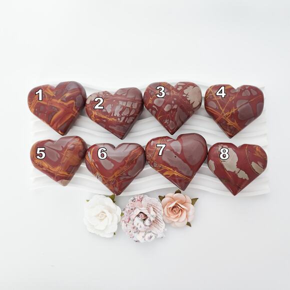 Noreena Jasper Heart Crystal Carving Protection Crystal - Picture 9 of 9